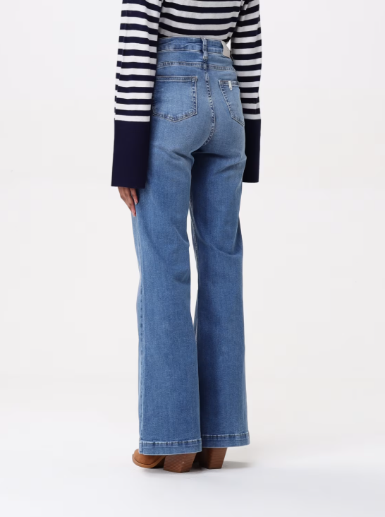 jeans con bottoni UA5111D4874 77121 liU JO 
