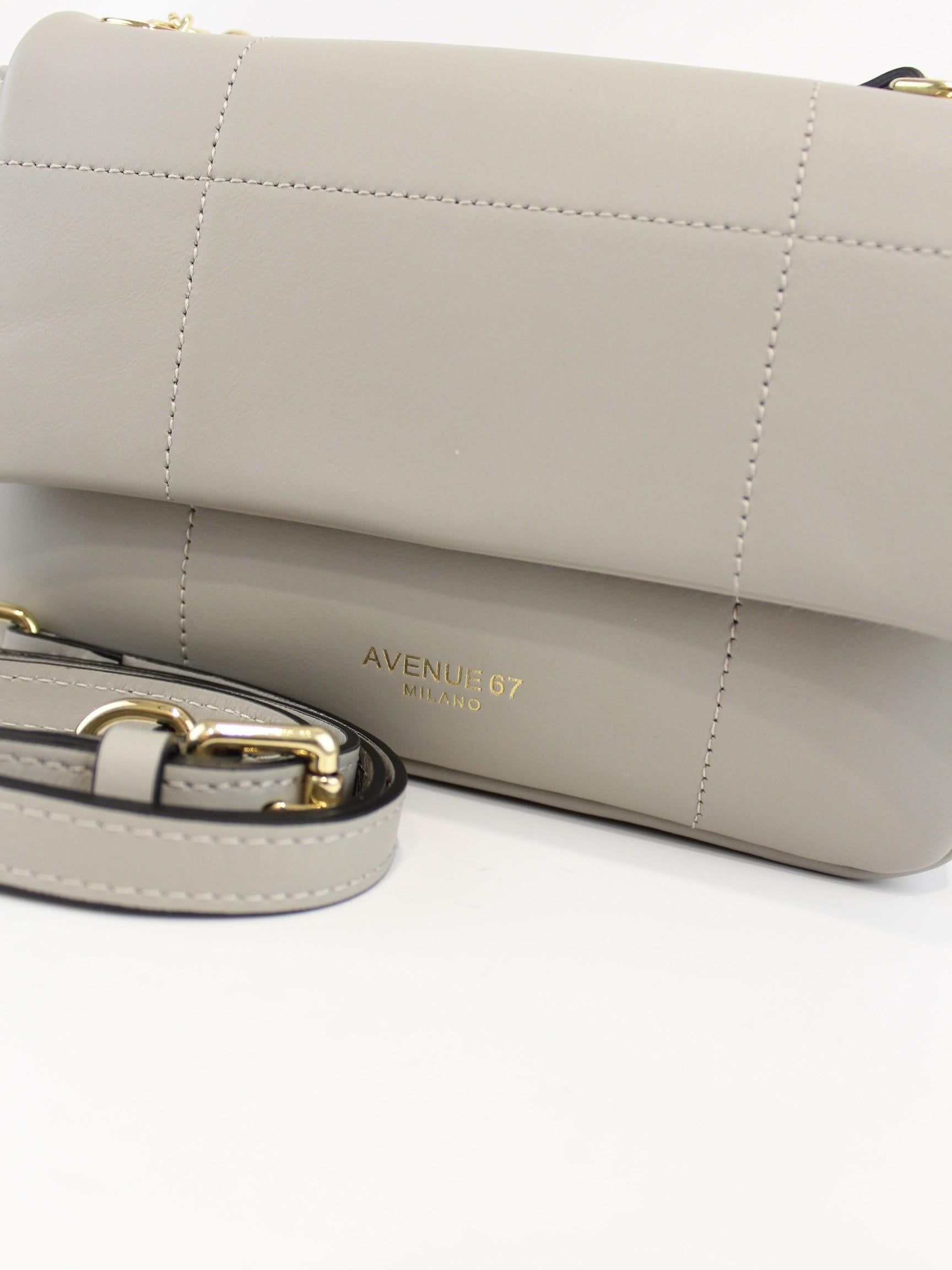 Borsa smooth piccola SMOOTH GRIGIO PERLA AVENUE 67 