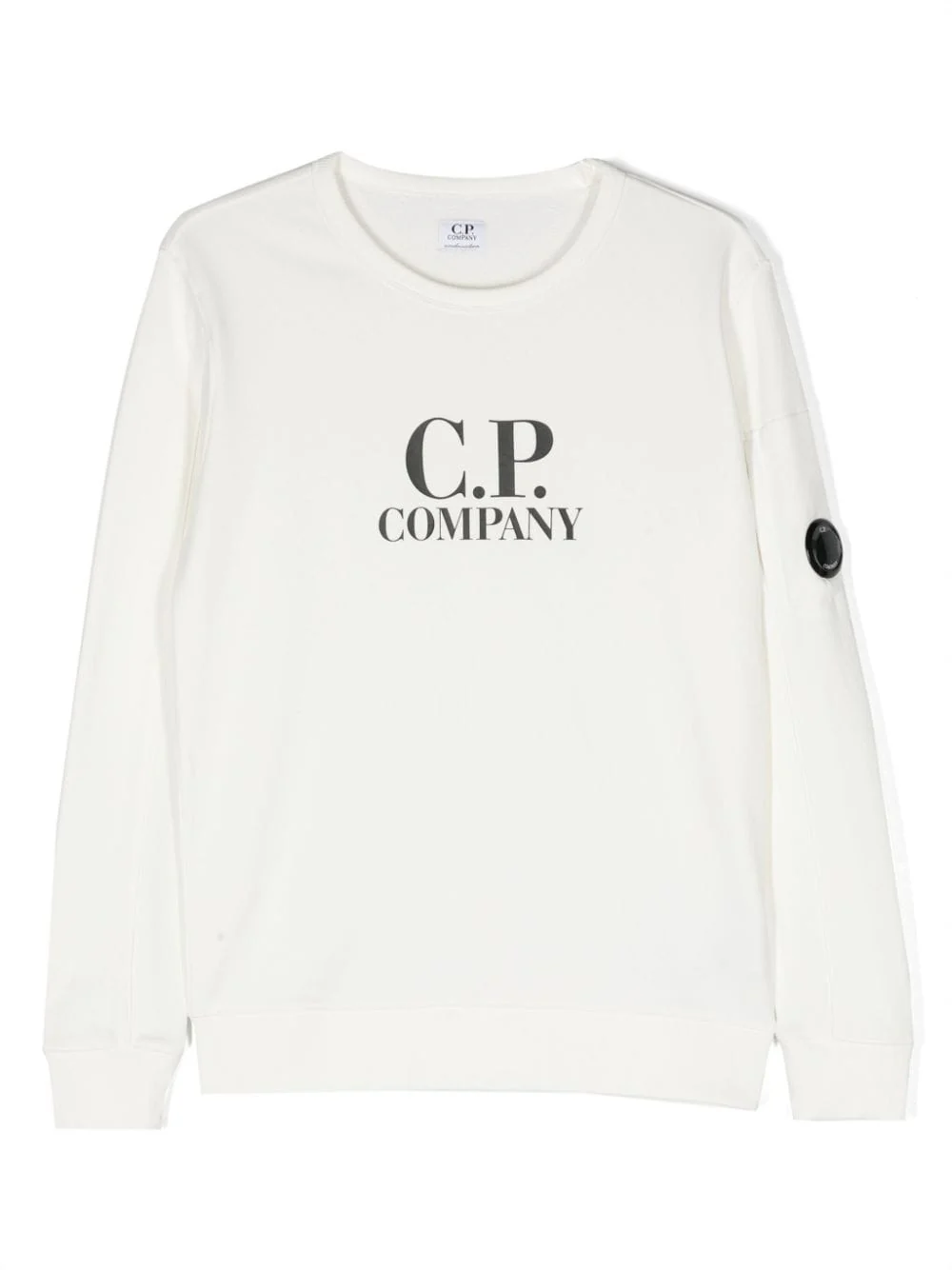 felpa con logo iconico manica CMF00BLCA76 10135 CP COMPANY KIDS 
