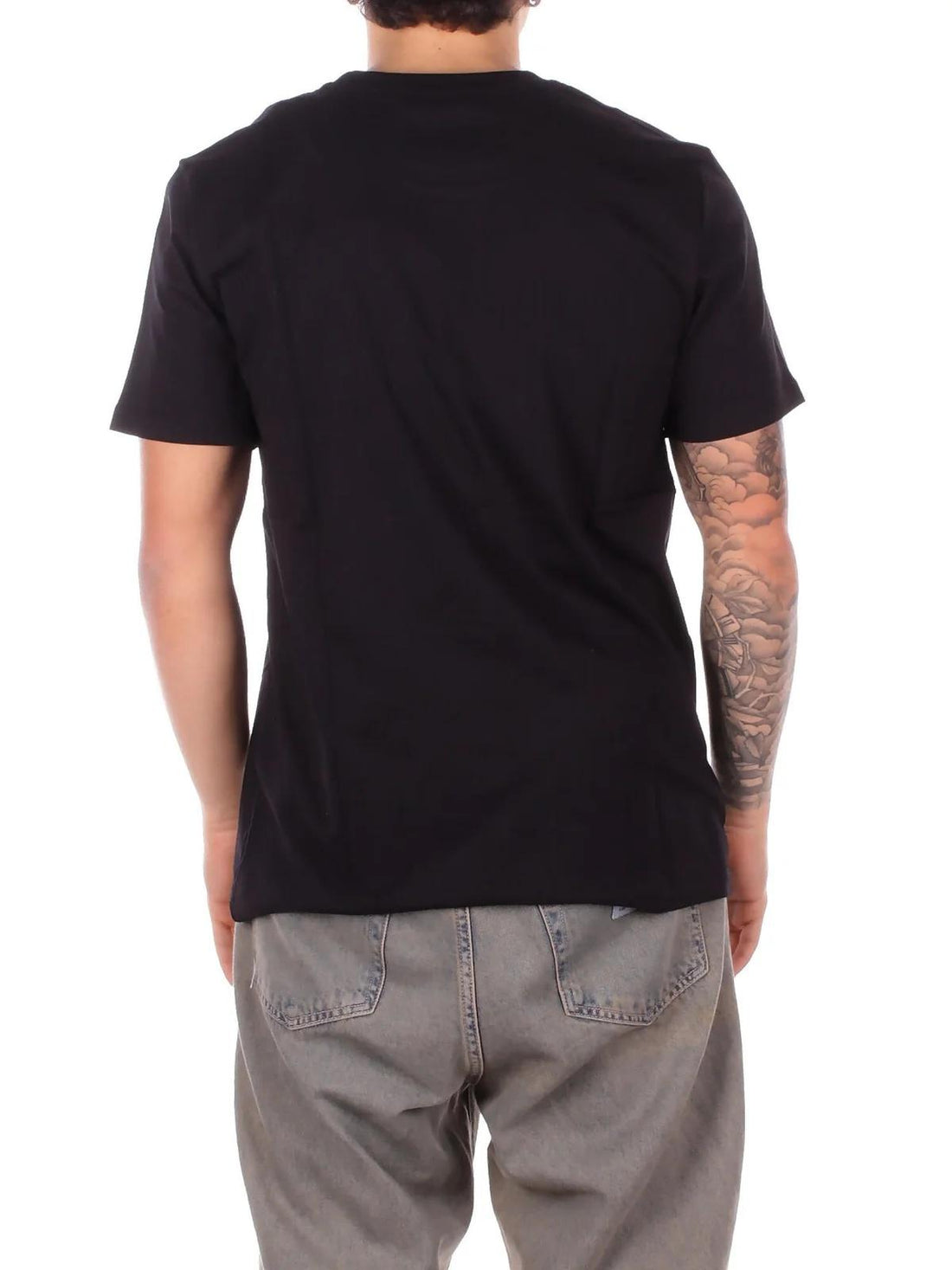 t-shirt con logo petto US198JF0309UML6 999 DONDUP 