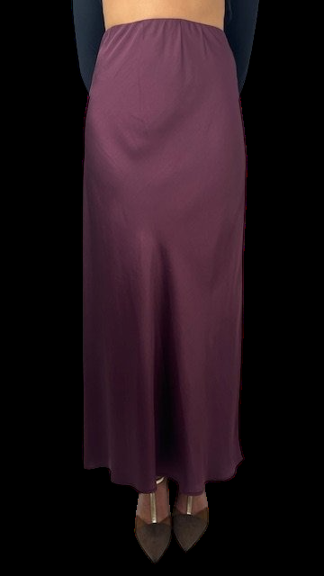 gonna lunga effetto satin TF0570 BORDEAUX VICOLO 