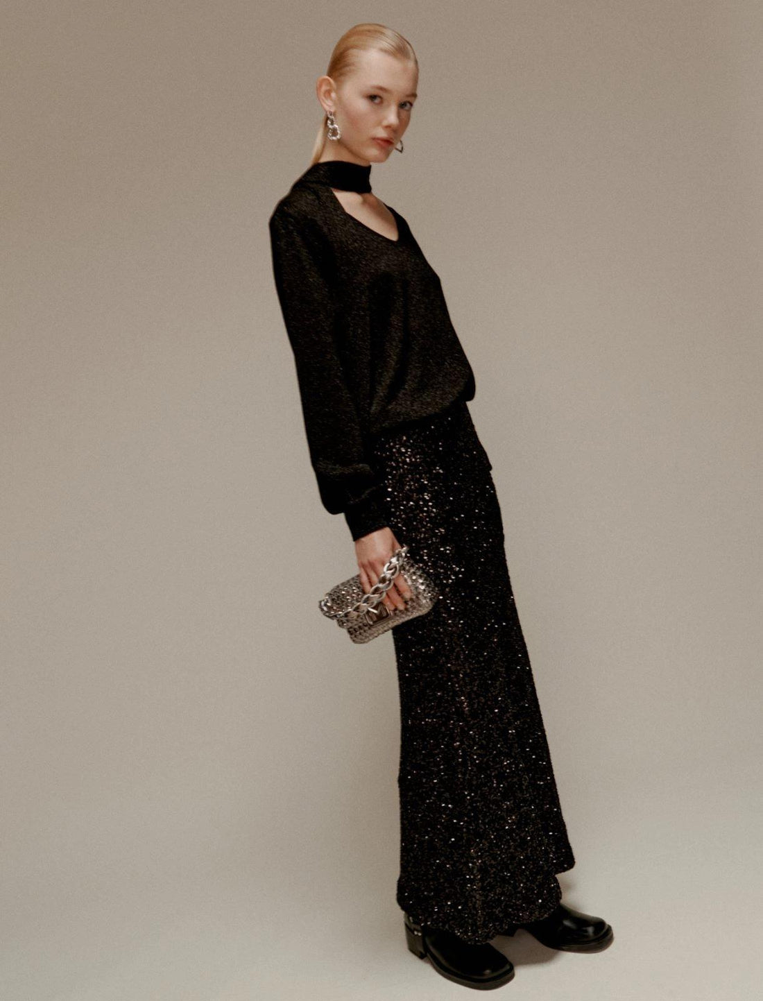 gonna midi con pailettes SALICE 001 MARella 