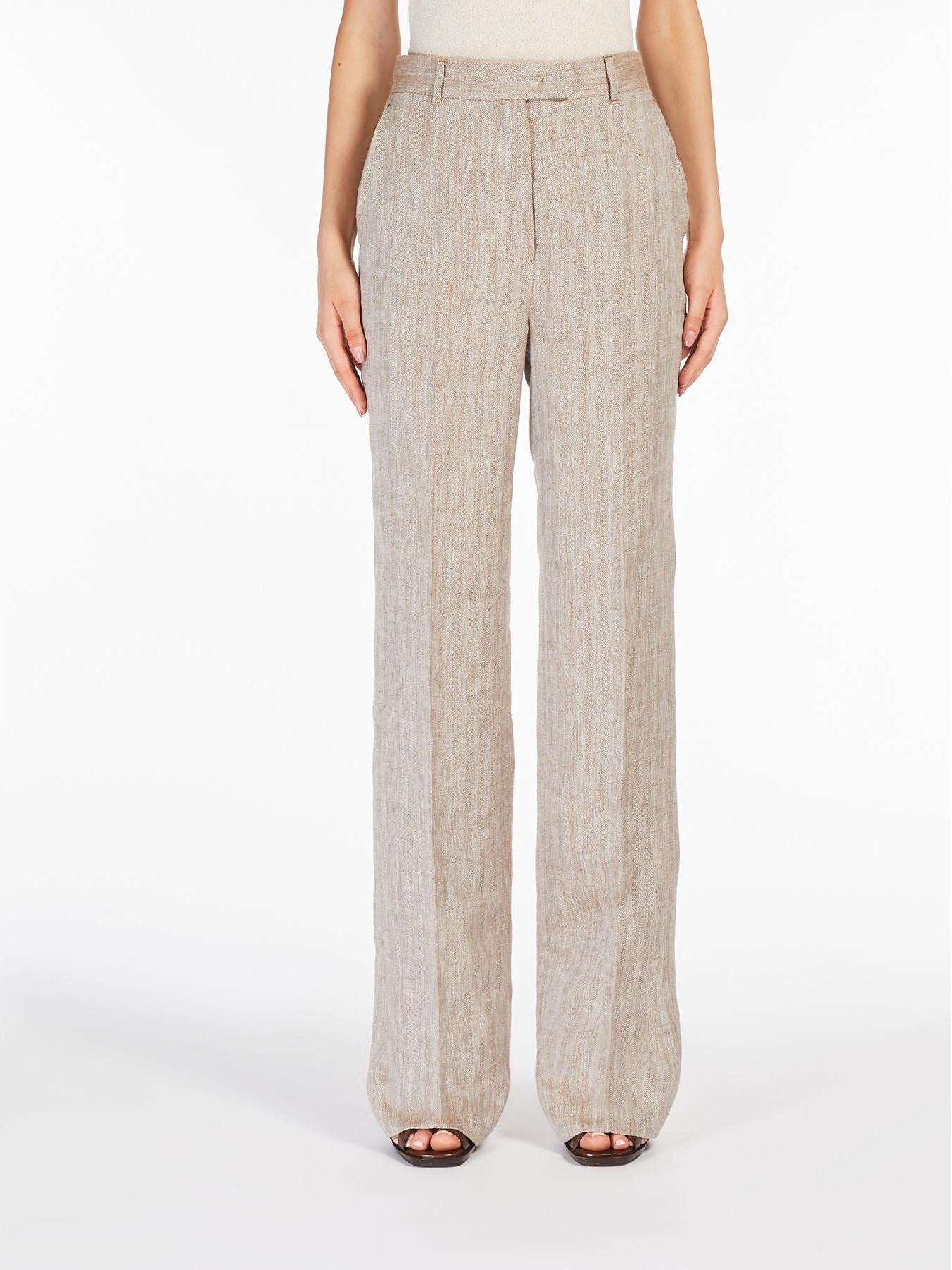 pantalone in lino melange SATIRA 004 MAXMARA 