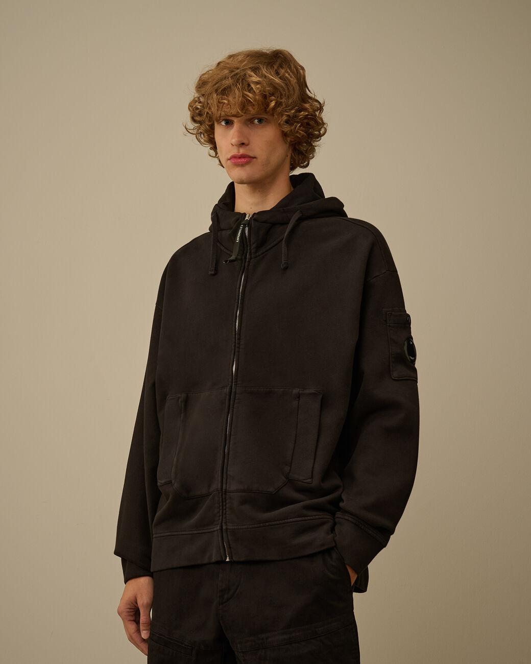 felpa full zip goggle 19CMSS060A 006372G 999 CP COMPANY 