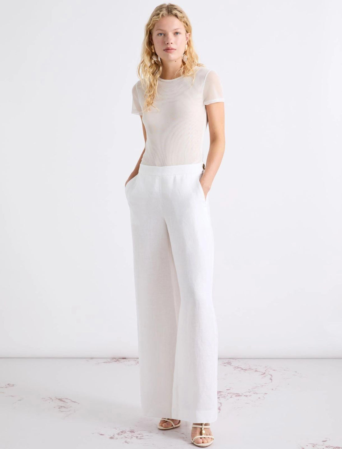 pantalone in lino MLLOTTELIA 001 MARella 