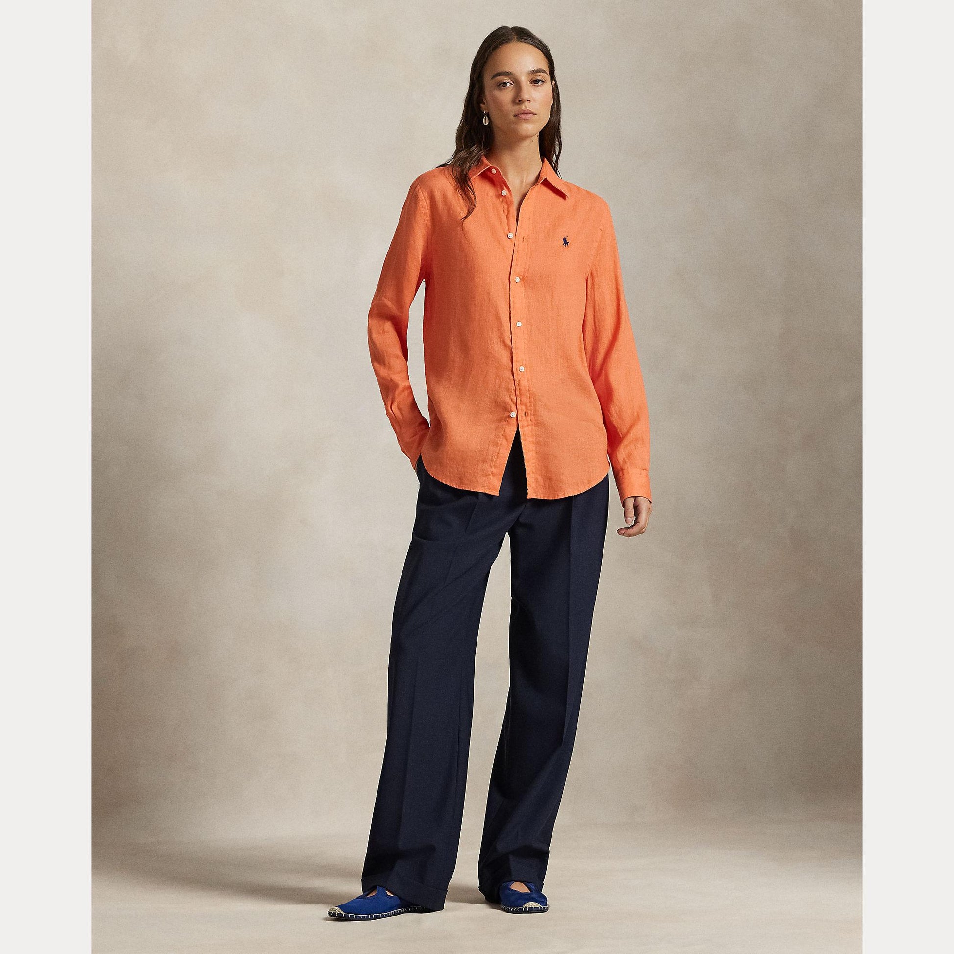 camicia in lino 211-970730 500 RALPH LAUREN POLO 