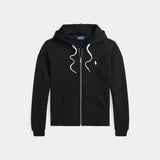 RALPH LAUREN POLO felpa full zip e cappuccio Nero