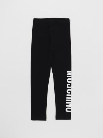 Leggins bambina con logo HAP04XLBA11 60100 MOSCHINO KIDS 