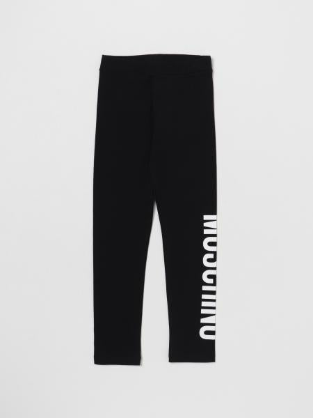 Leggins bambina con logo HAP04XLBA11 60100 MOSCHINO KIDS 