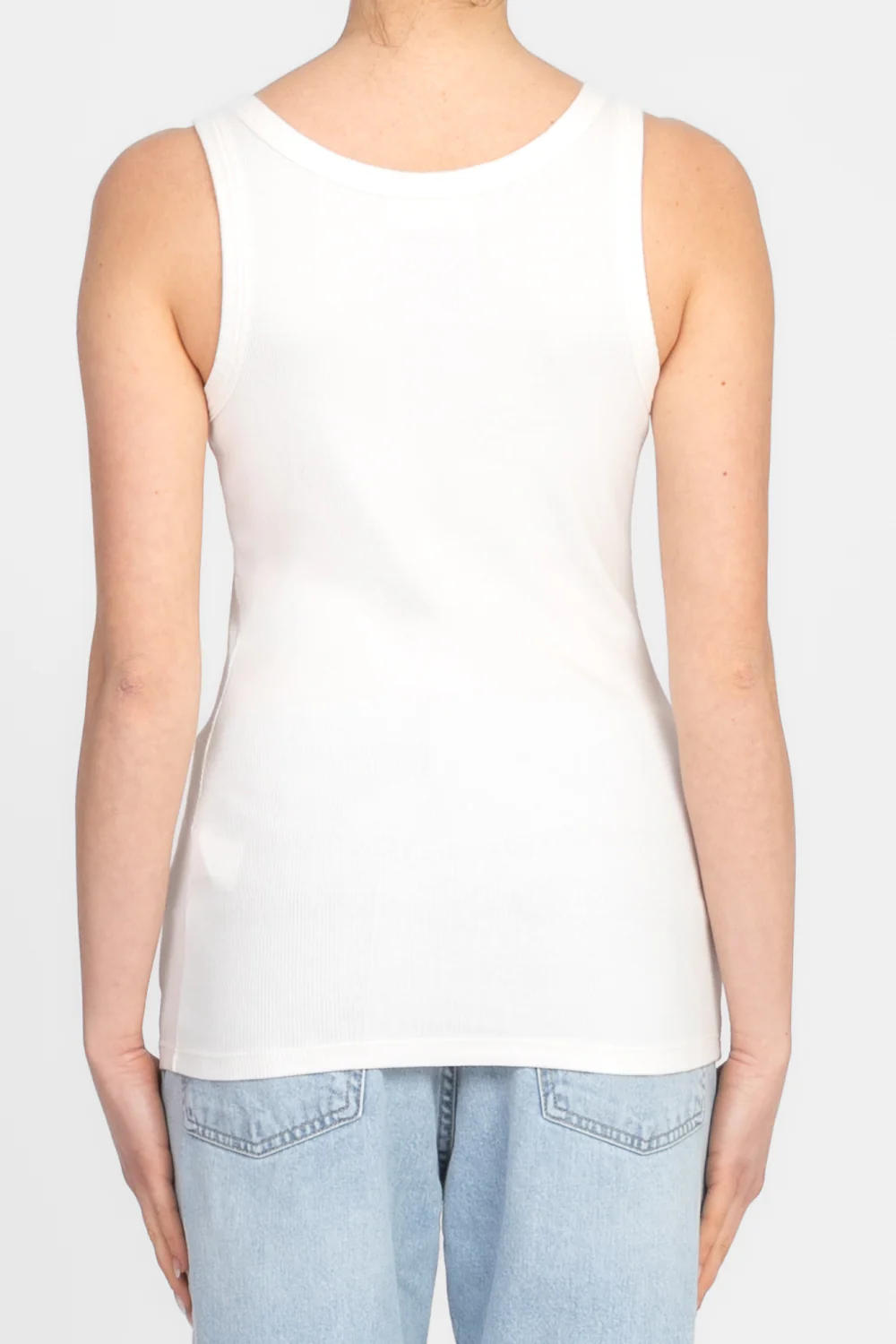 top con logo al collo RD0509 BIANCO VICOLO 