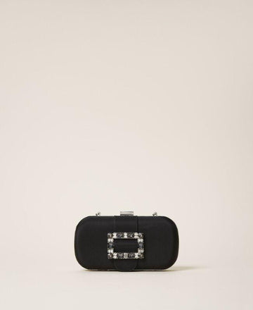 BORSA CLUTCH CON FIBBIA GIOIELLO E TRACOLLA 202TB7063 00006 TWINSET 