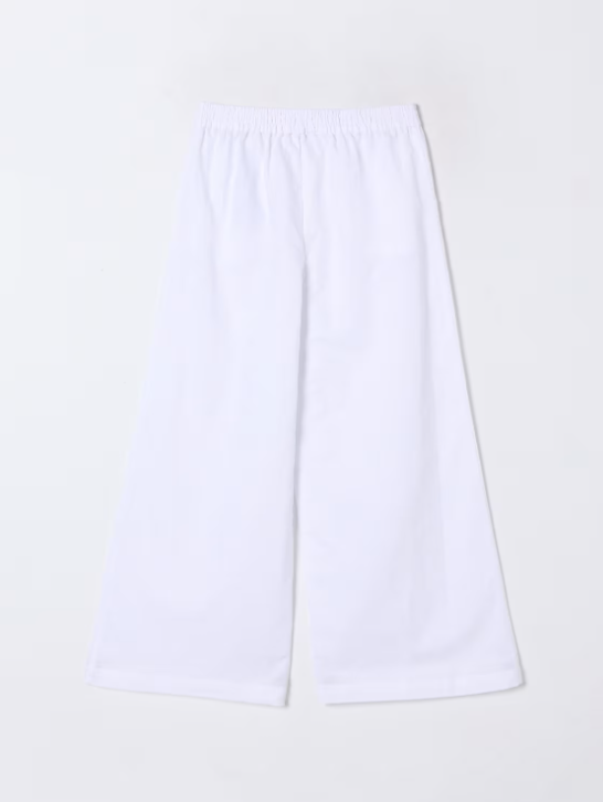 Pantalone ampio bianco 251GJ2400 00808 TWINSET GIRL 