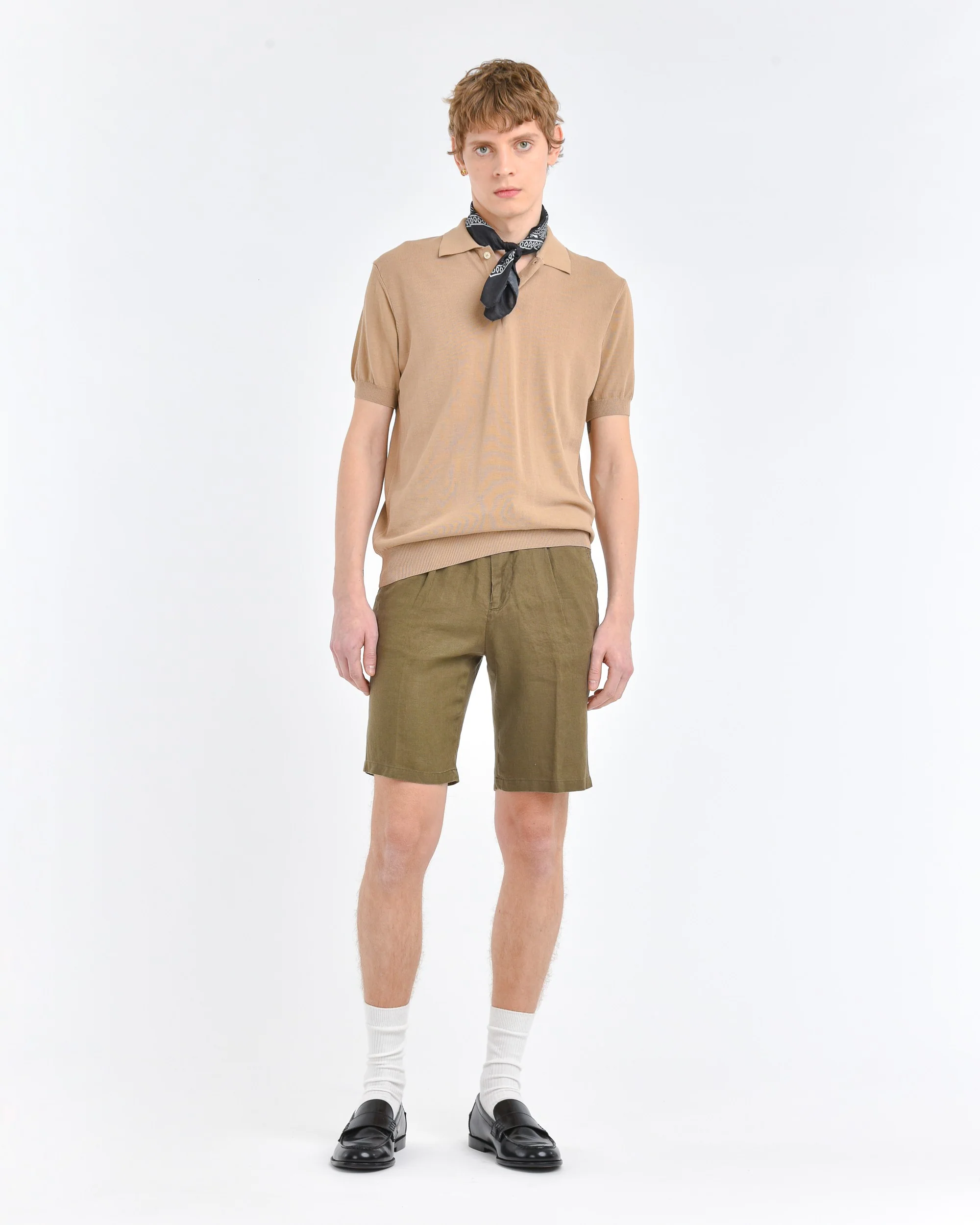 shorts pinces in lino 3632B1788LC 243408 38 MANUEL RITZ 