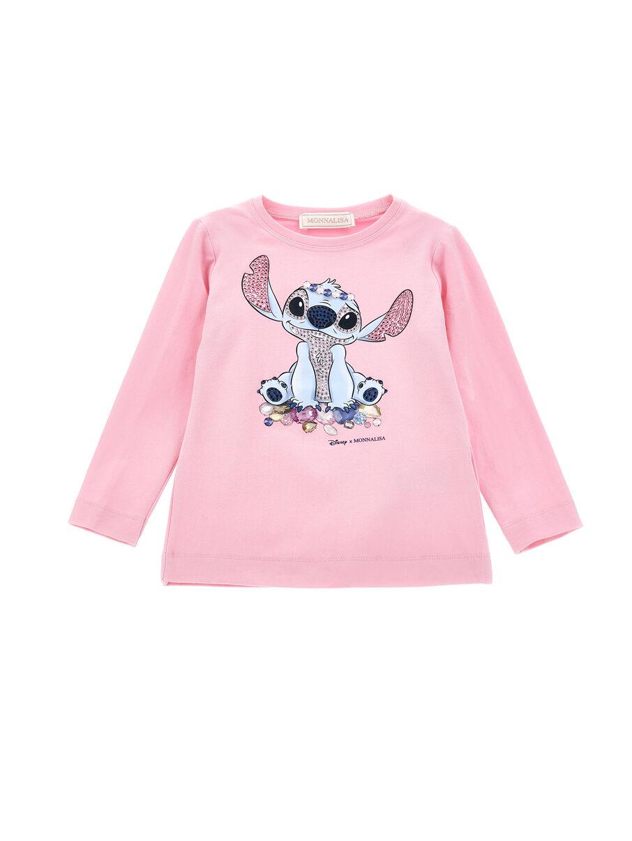 t-shirt stitch strass 19F610 6013 0090 MONNALISA 