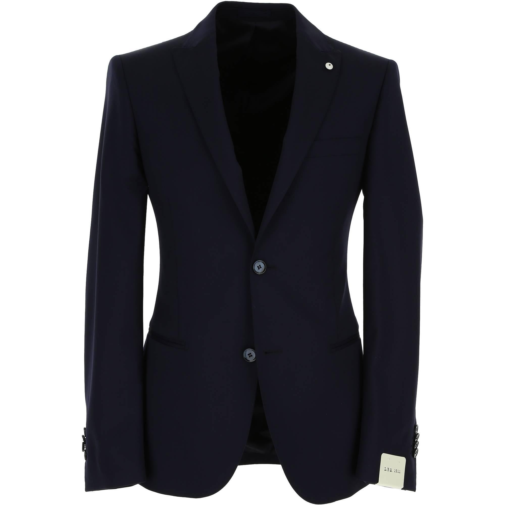 abito in lana vergine blu 3187 64215 04 LUIGI BIANCHI MANTOVA 