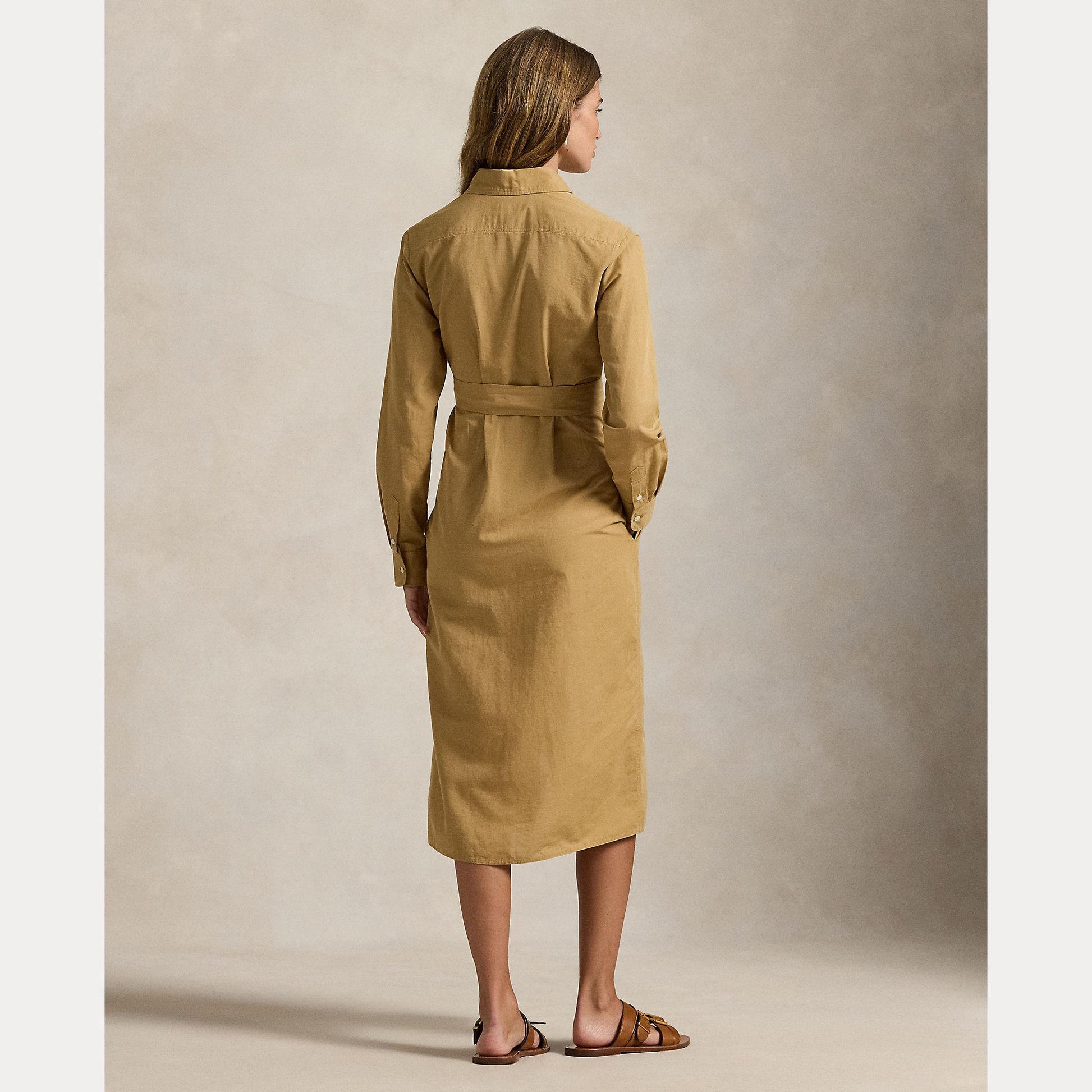 abito camicia in cotone e lino 211-A96346 002 RALPH LAUREN POLO 