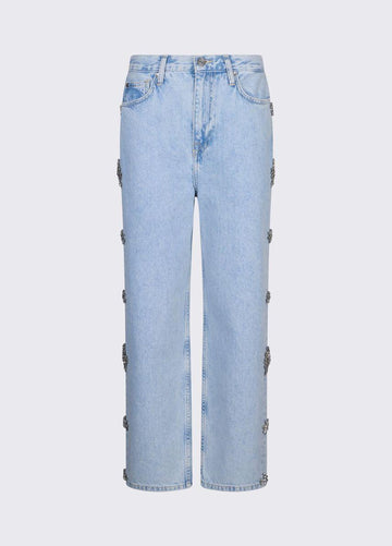jeans straight con gioiello UA6196D4854 79019 LIU JO DENIM 