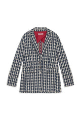 MALI'PARMI giacca geometric jacquard Grigio