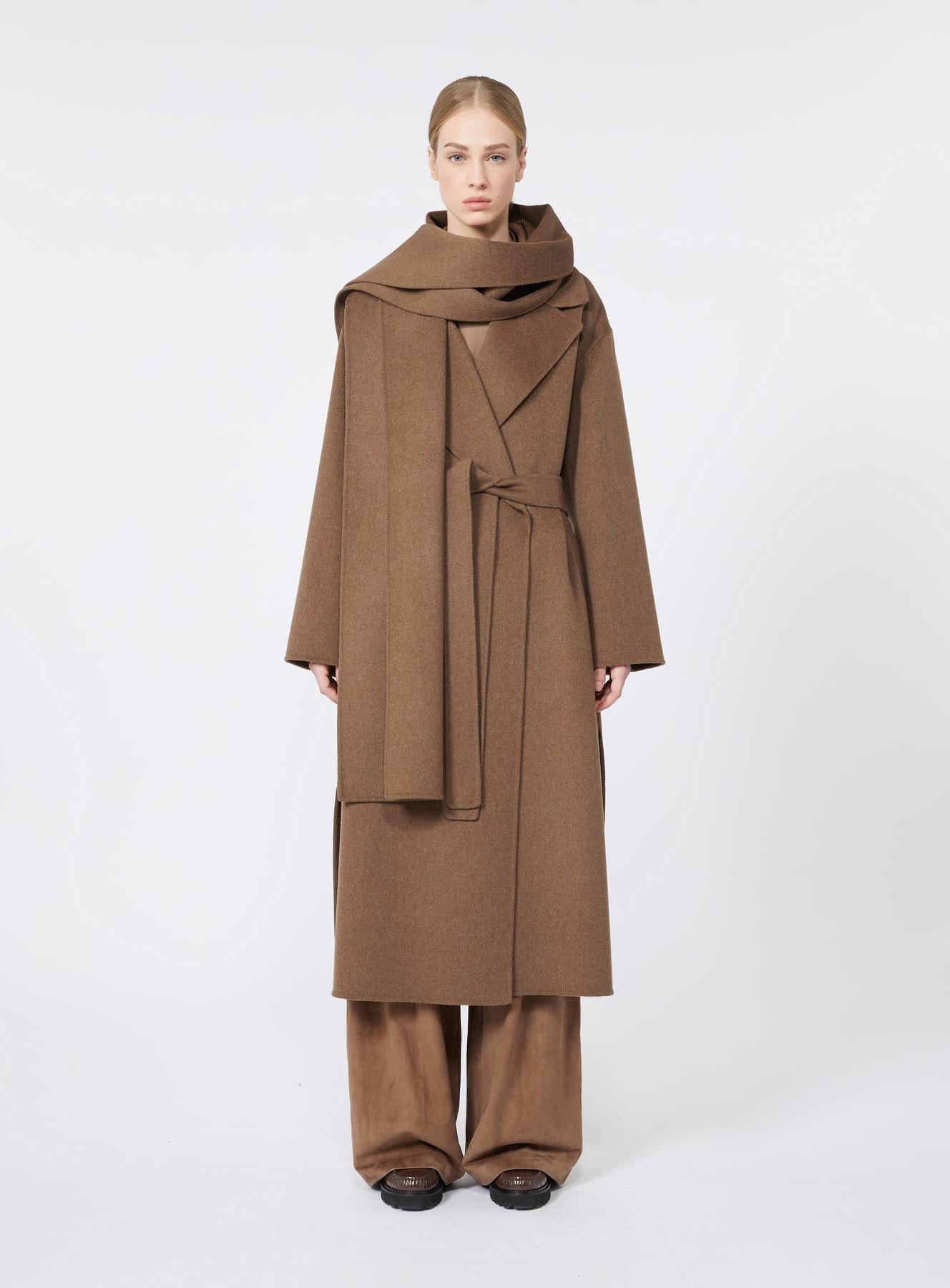 Cappotto a vestaglia in lana CUORE 078 S MAXMARA 