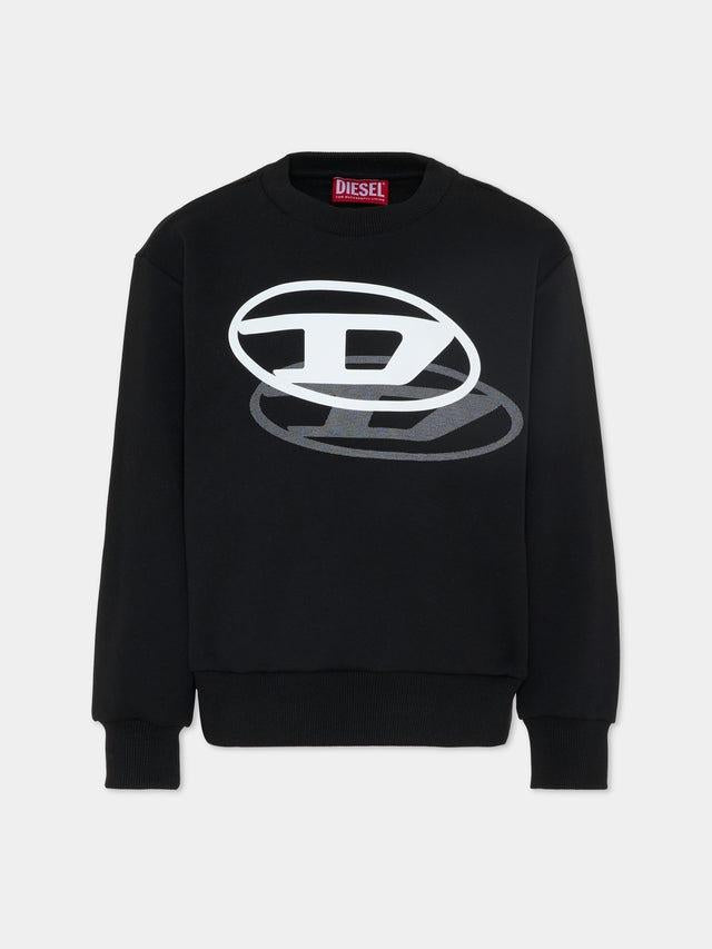 felpa girocollo con logo J02627 KYAZ3 K900 DIESEL 