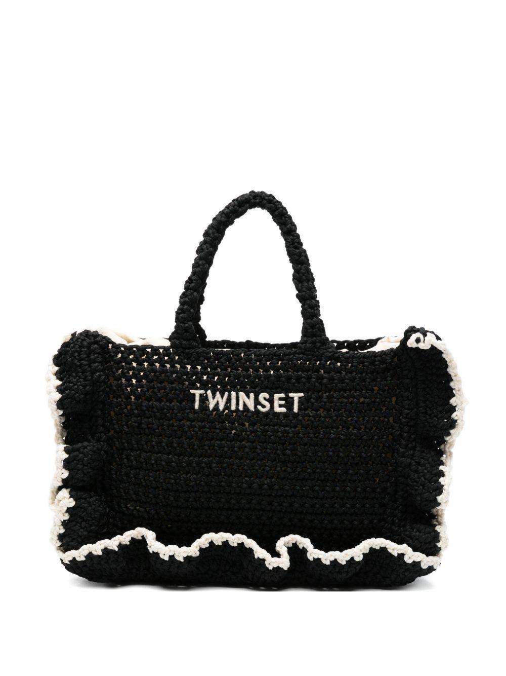 borsa crochet con balze 261TD8291 06571 TWINSET 