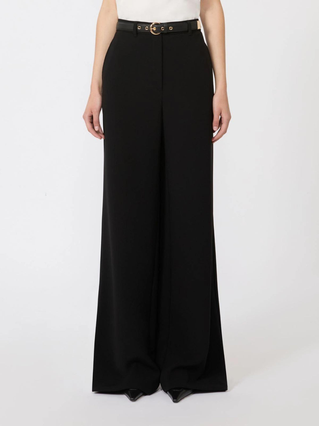 pantalone con cintura MSTAMICO 001 MAXMARA BLACK DRESS 