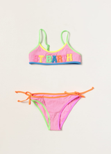 MC2 SAINT BARTH costume due pezzi con logo Multicolor