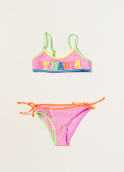 costume due pezzi con logo JAIDEN STRING 04676D MC2 SAINT BARTH 