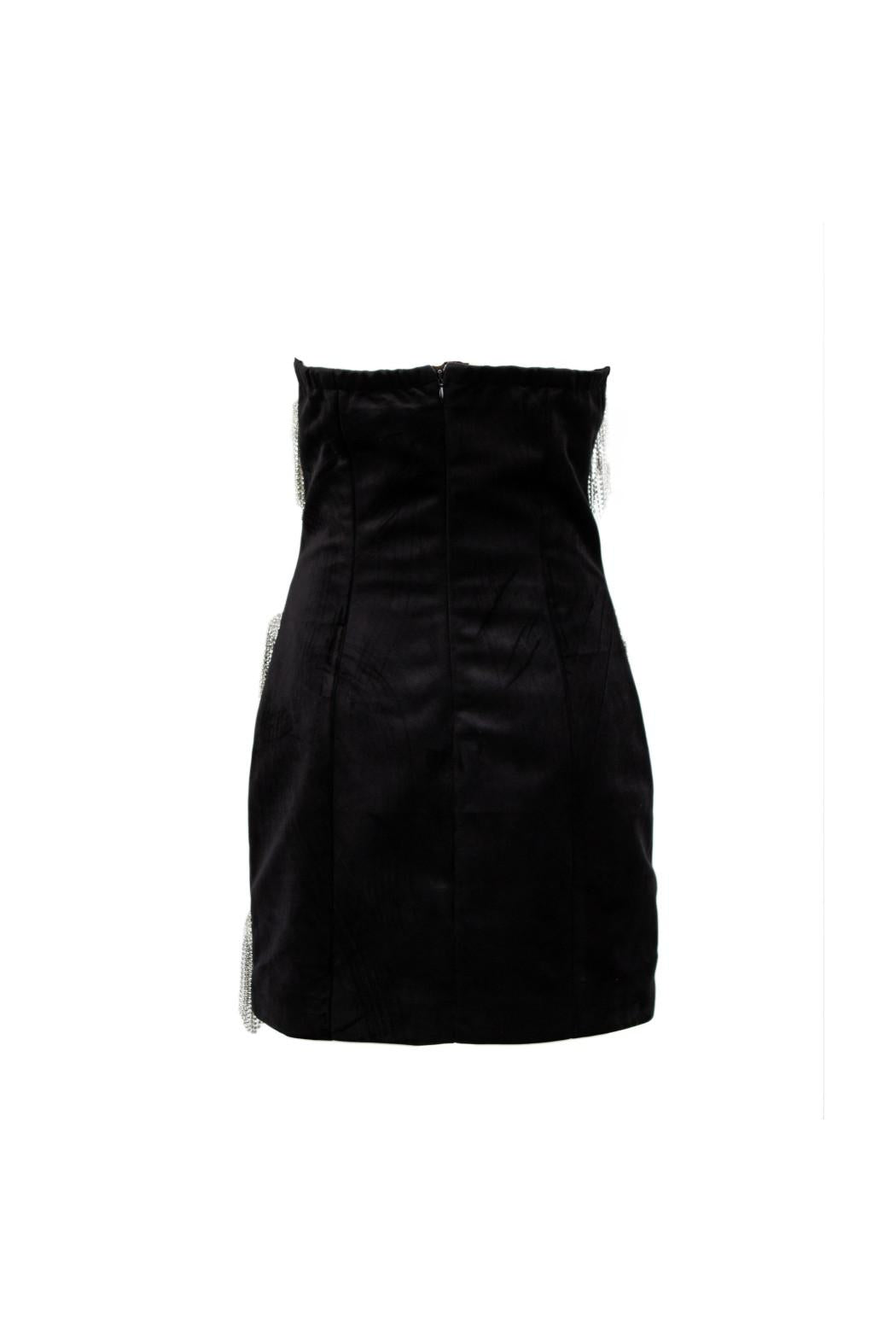 abito mini con strass ASCIANO 110W5D6 NERO ODI' ODI' 