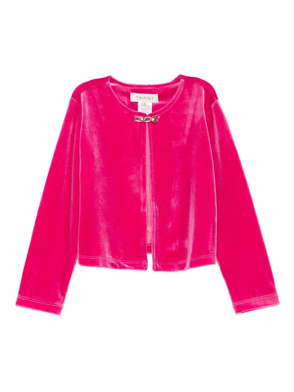 cardigan in velluto 252GB2203 00338 TWINSET GIRL 