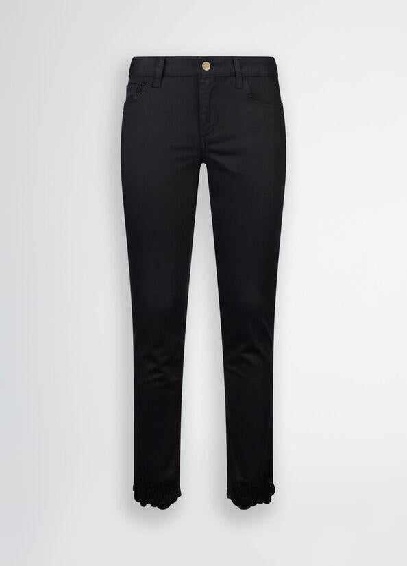 pantalone con ricami fondo WA5457T4033 M9639 liU JO 