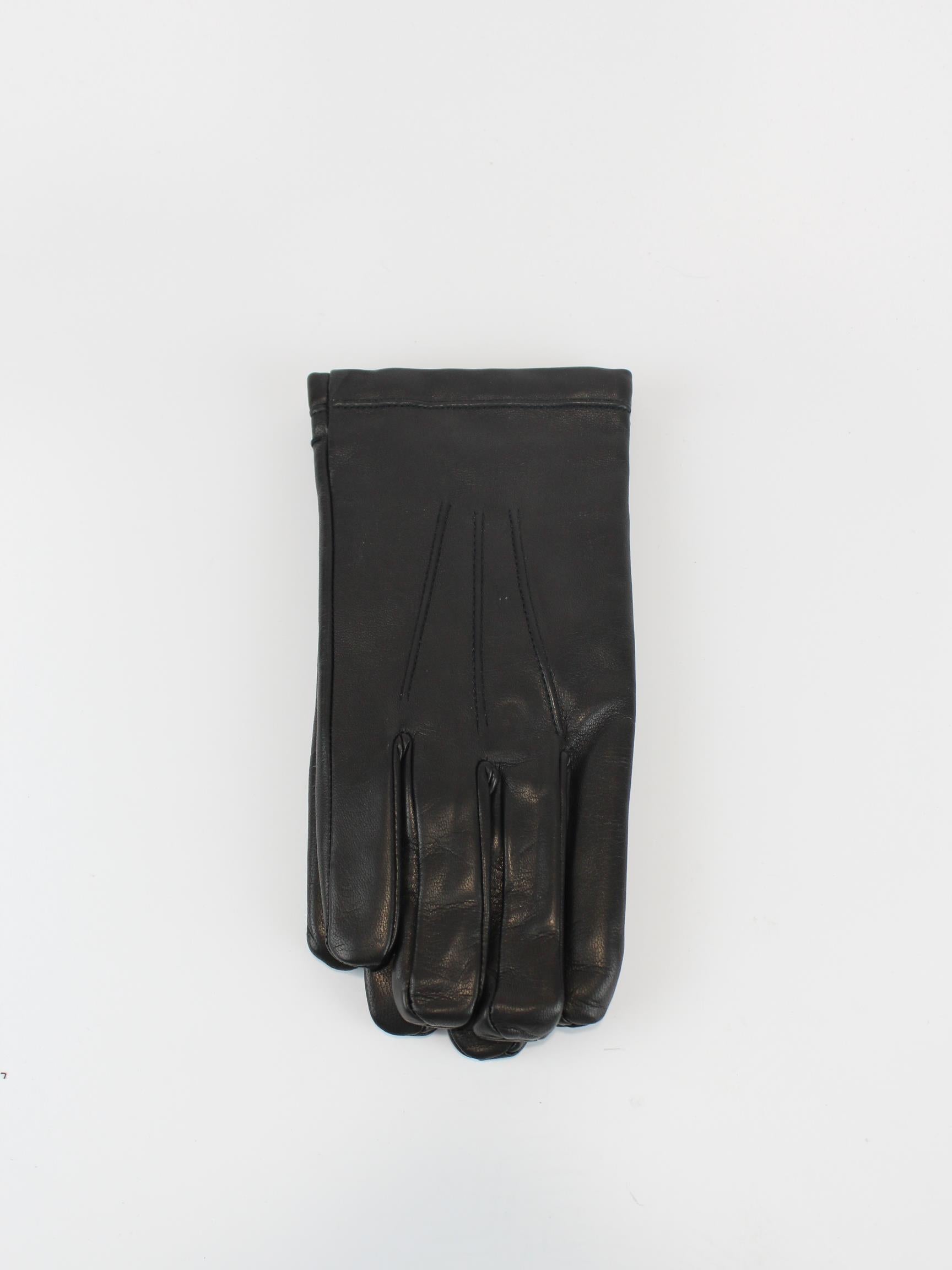 guanti in pelle uomo 3B NERO CACHEMIRE ENNEGI 