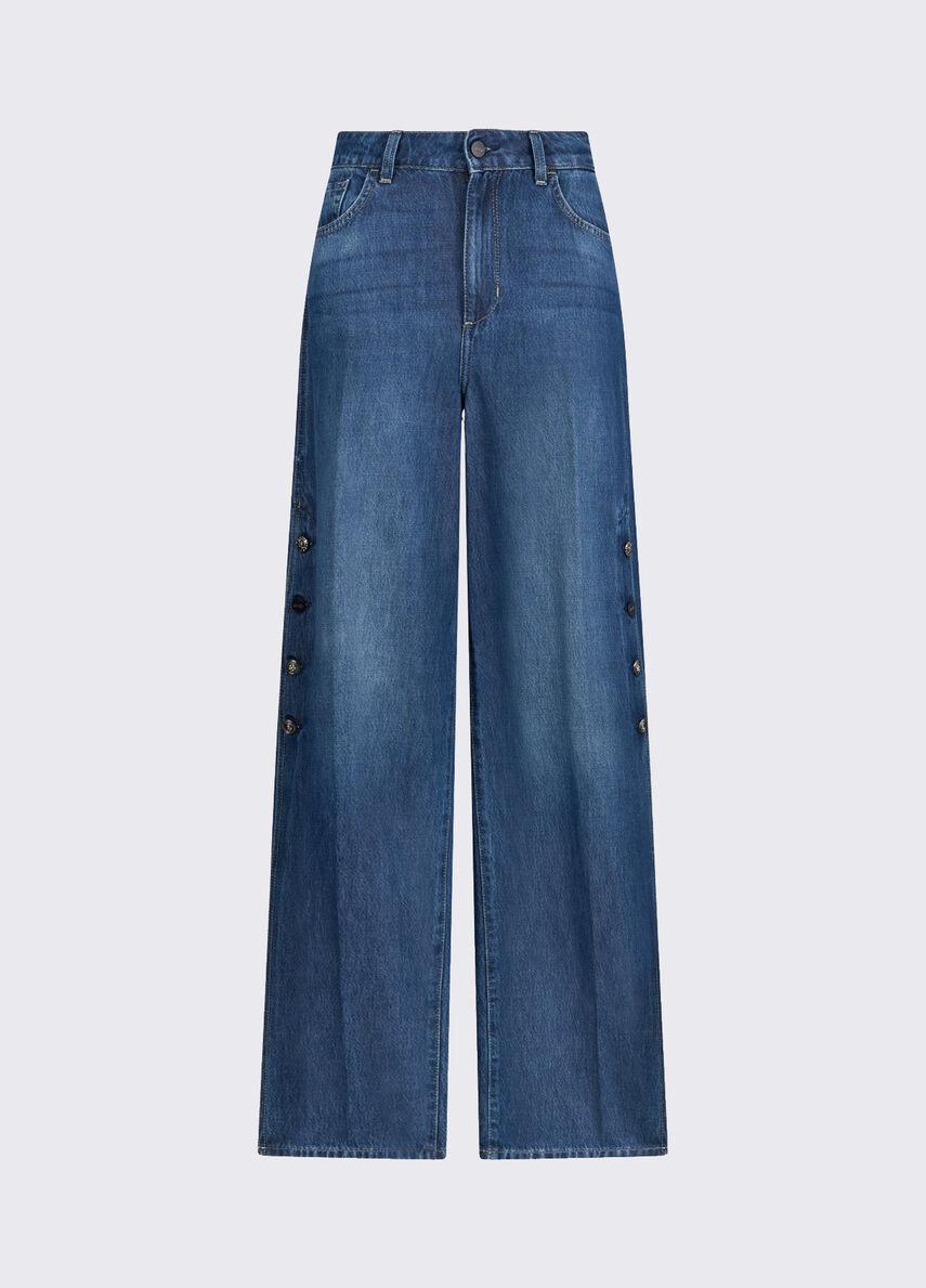 jeans flare con spacchetti UA6168DS079 79052 LIU JO DENIM 