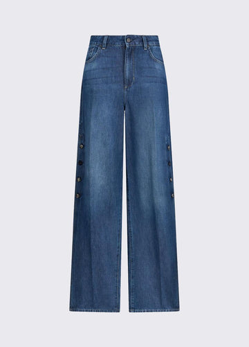 jeans flare con spacchetti UA6168DS079 79052 LIU JO DENIM 