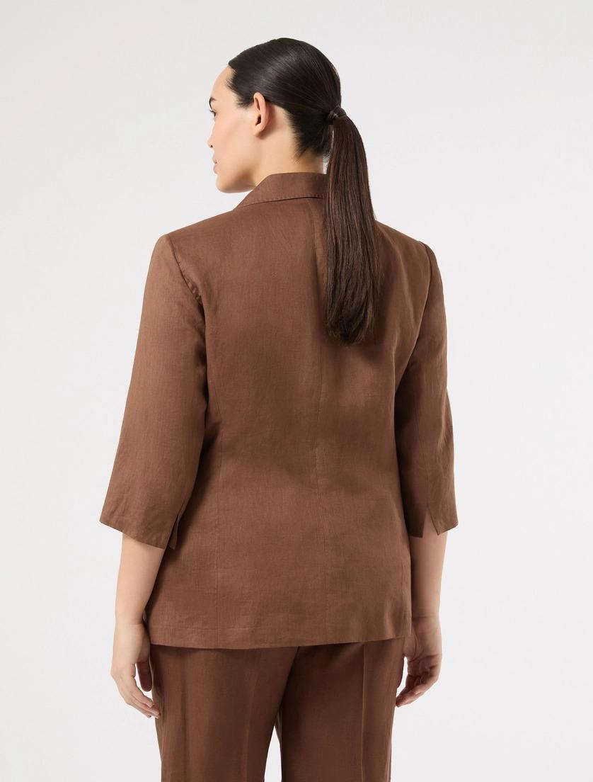 blazer in lino MRNSABADEL 013 MARINA RINALDI 