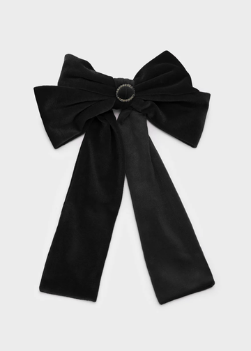 fermaglio con maxi fiocco LUFE0005 NERO NALI' 