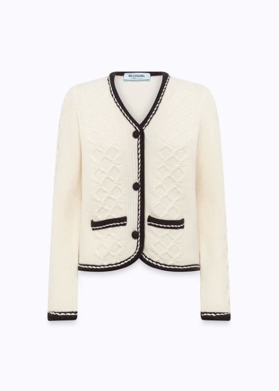 cardigan in misto lana RF5208MA43R 14300 Blugirl 