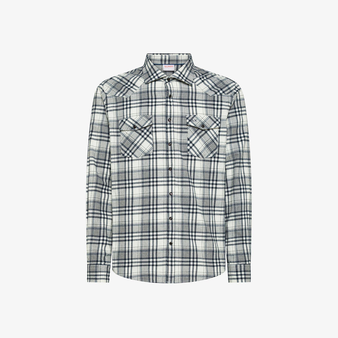 camicia in cotone check S45109 31 SUN68 