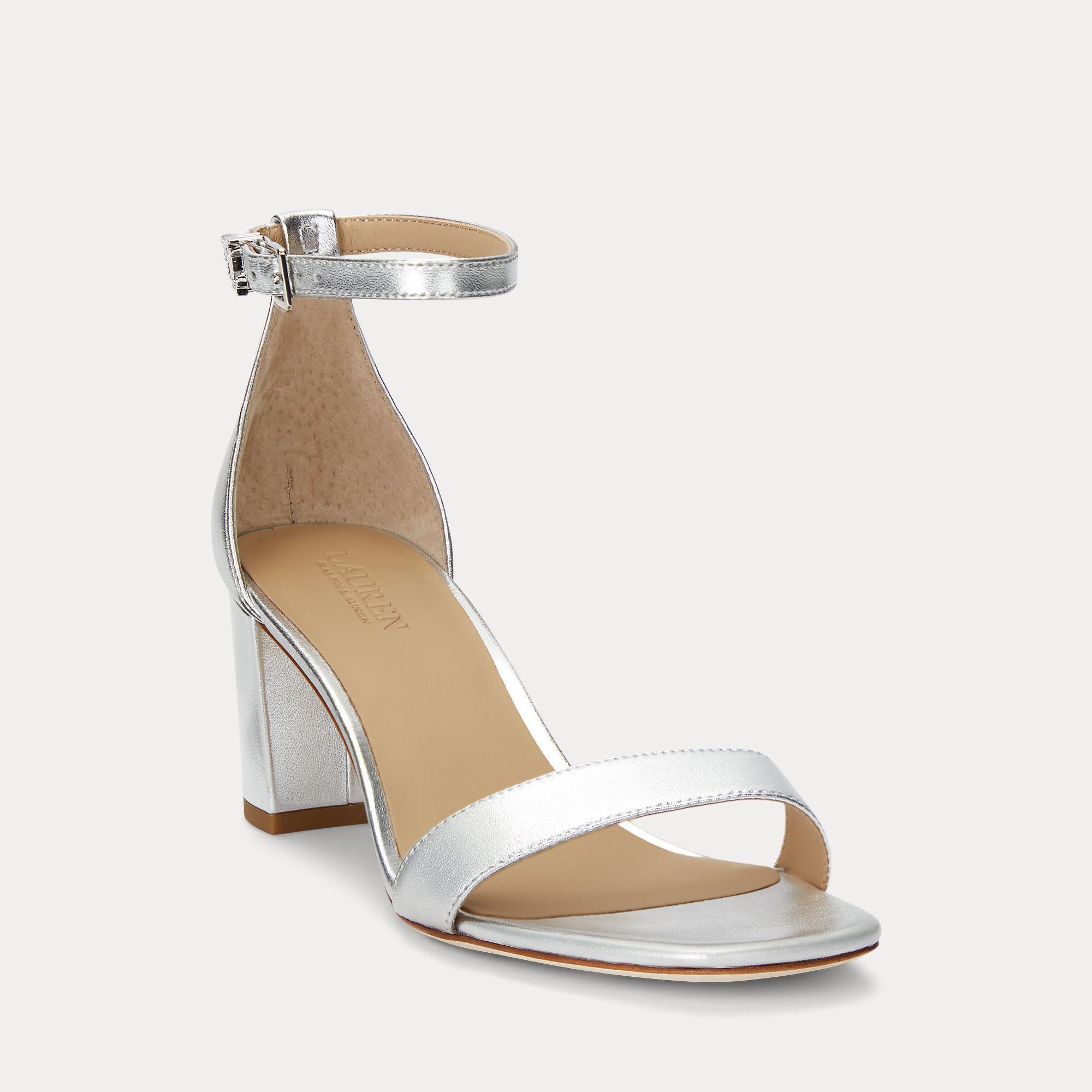 sandalo in nappa metallizzata 802-935562 001 LAUREN RALPH LAUREN 