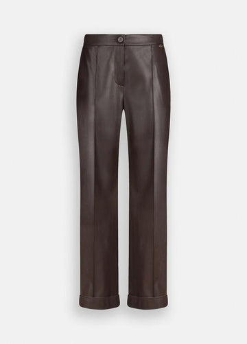 pantalone in tessuto spalmato MF5069E0624 90915 LIU JO WHITE 
