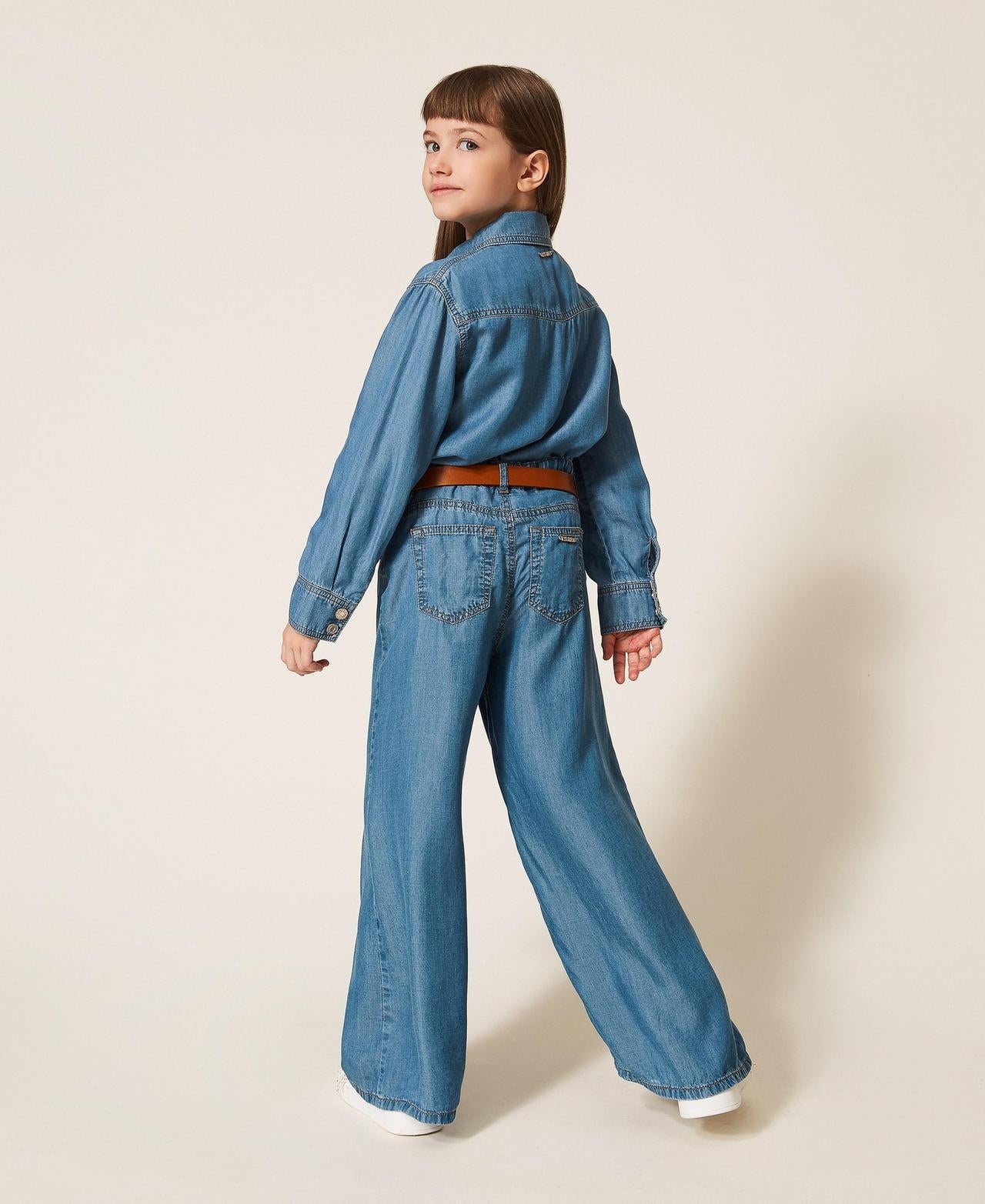 jeans a gamba larga 261GJ2070 13235 TWINSET GIRL 