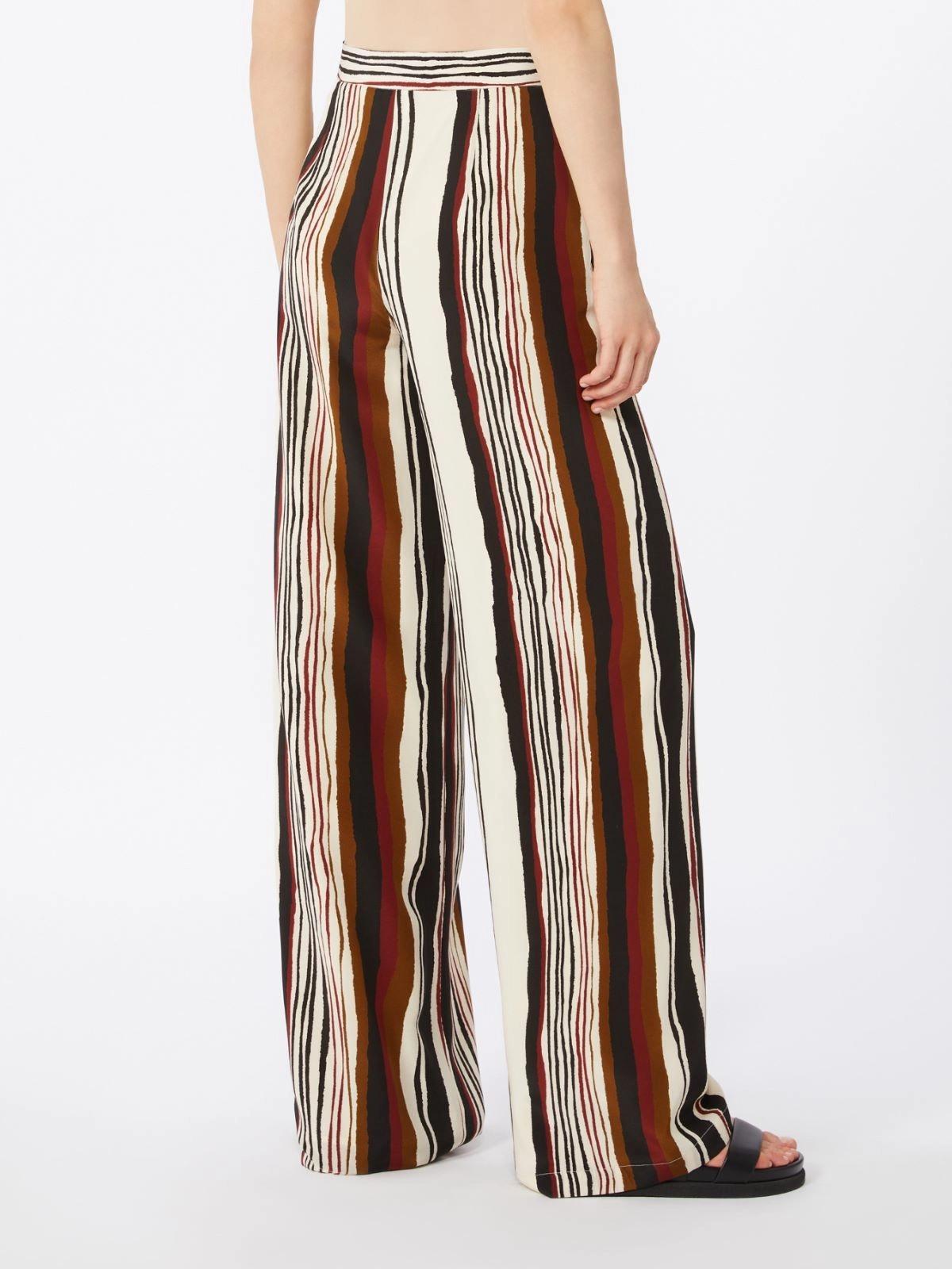 pantalone in crepe de chine a righe MSTPAGANO 002 MAXMARA STUDIO 