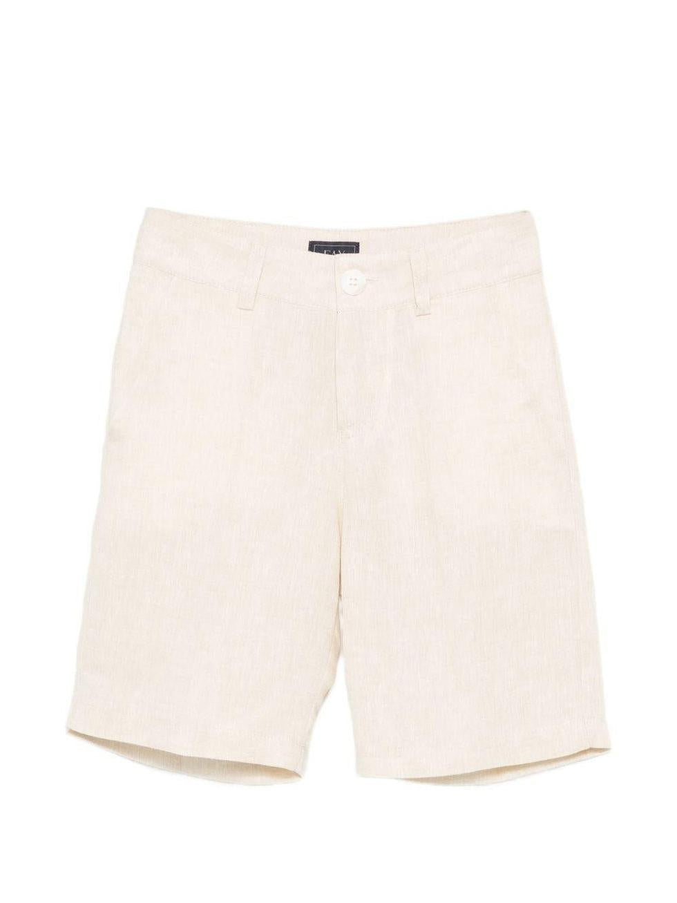 shorts con logo retro FY6P99 I0318 109 BEIGE FAY 