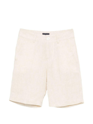 shorts con logo retro FY6P99 I0318 109 BEIGE FAY 