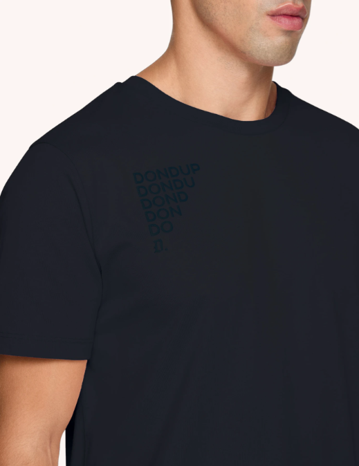 t-shirt con logo in tono US198JF0309UIT9 890 DONDUP 