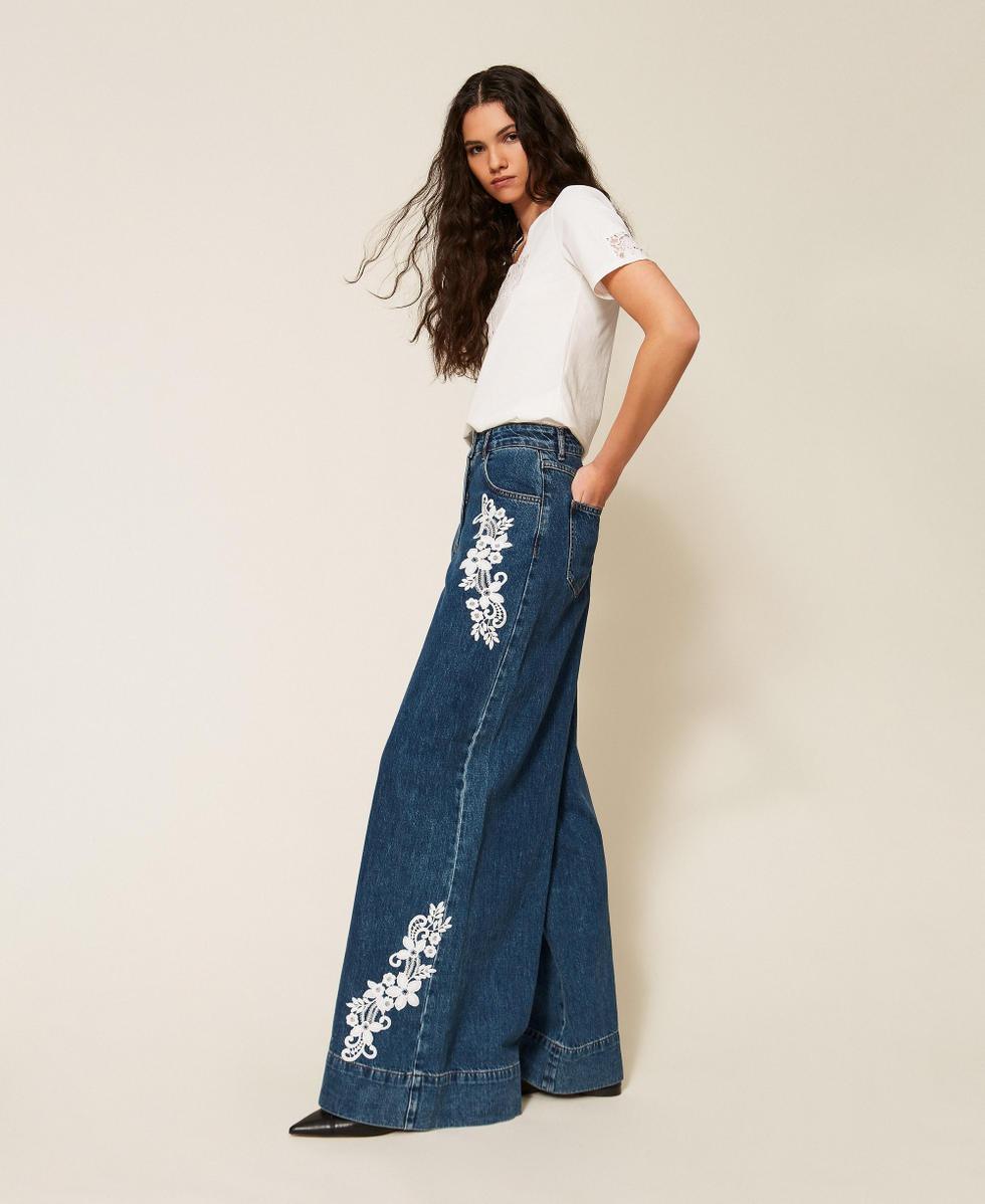 jeans con pizzo 261AP2390 01104 TWINSET ACTITUDE 