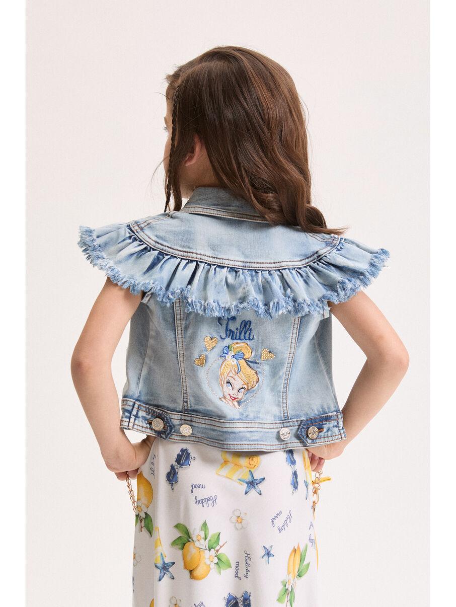 giacca denim trilli 19G105 7013 0062 MONNALISA 