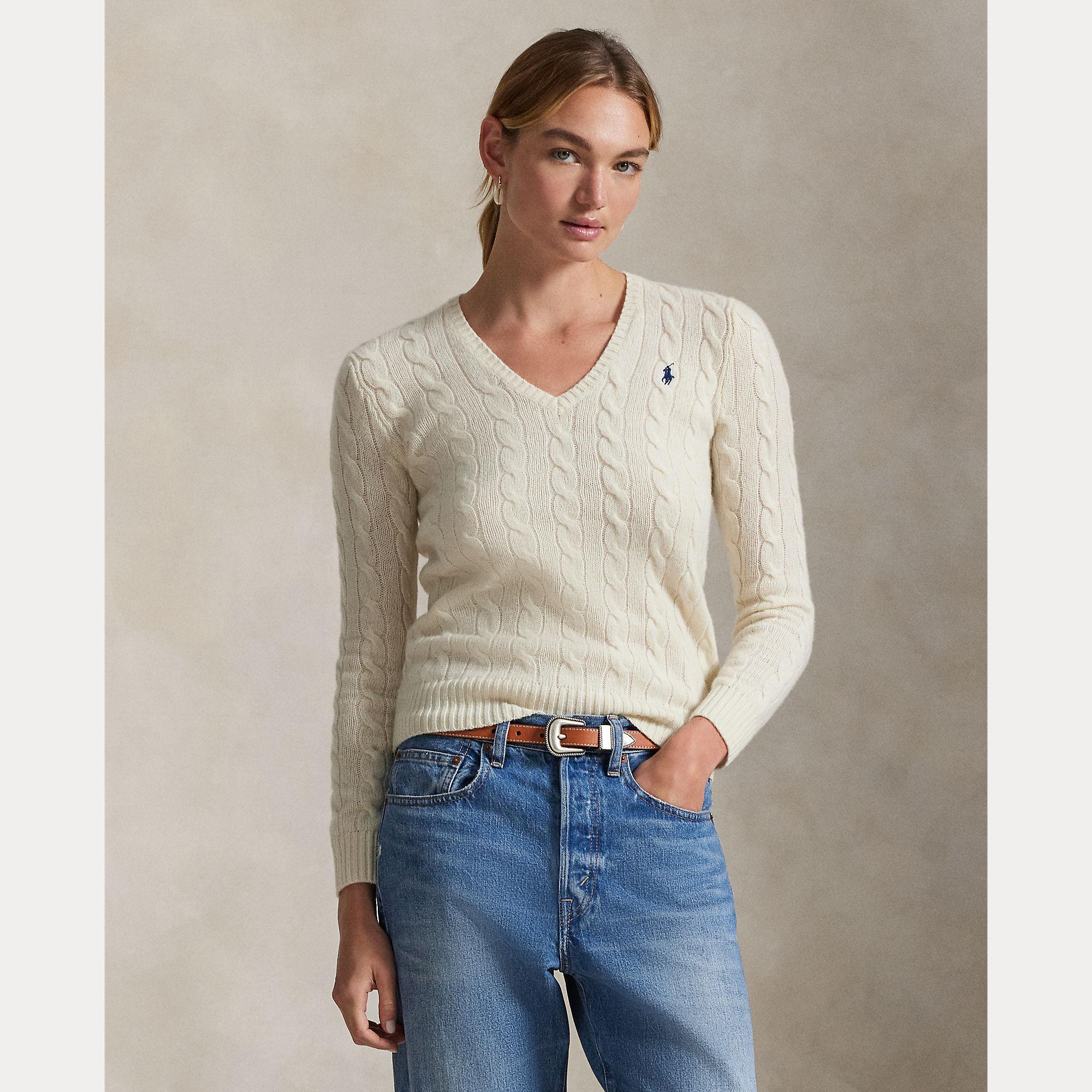 maglione a trecce in lana e cashmere 211-971866 001 RALPH LAUREN POLO 