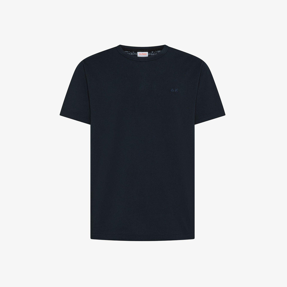 t-shirt maniche corte con logo T36123 NAVY BLUE SUN68 