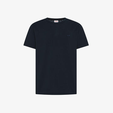 t-shirt maniche corte con logo T36123 NAVY BLUE SUN68 
